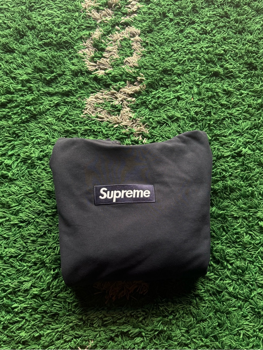 Supreme Black Logo Toiletry Pouch